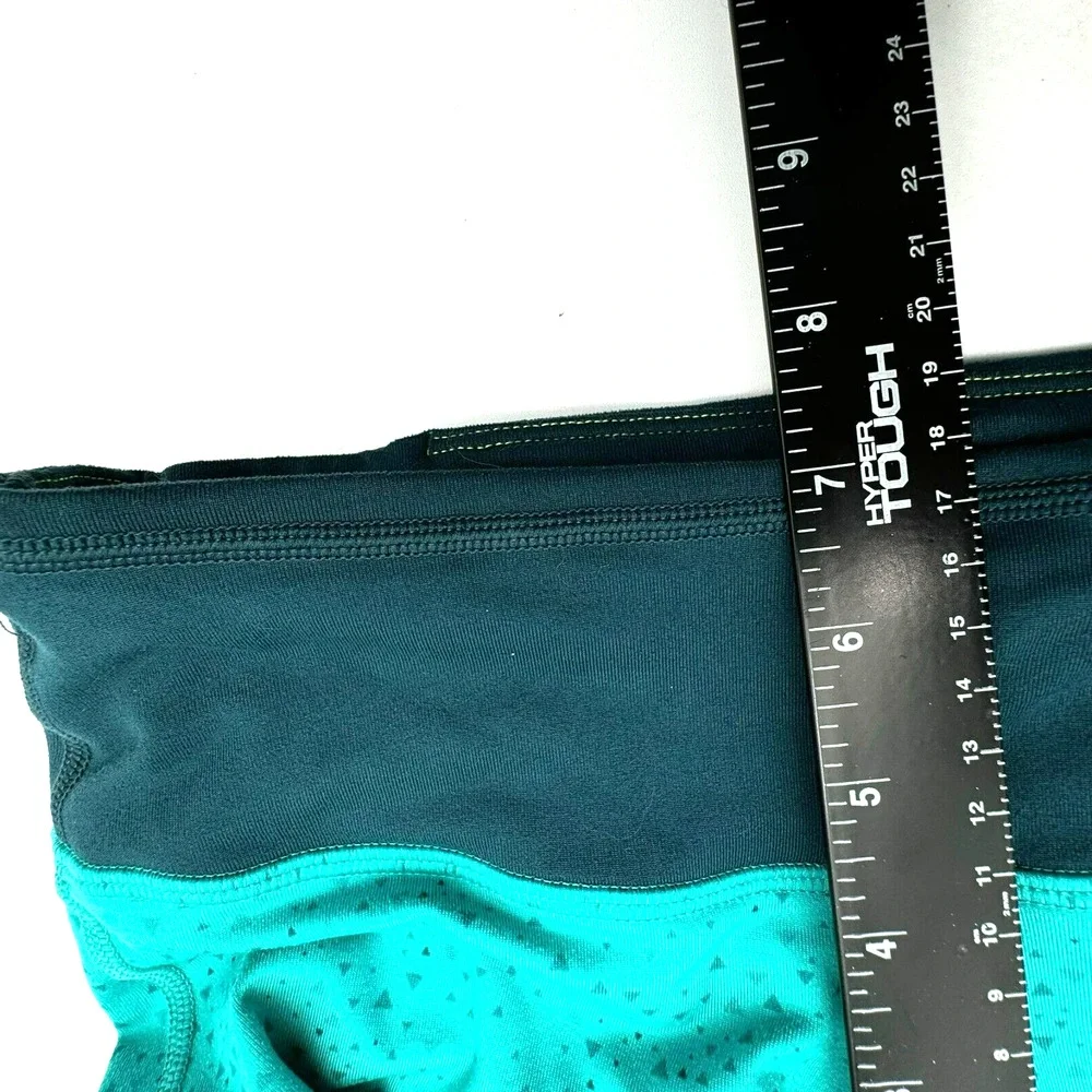 NIKE Women's XS Teal Epic Lux Tight Fit Running Capri Pants‎ Leggings zip Pocket